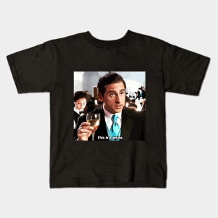 Michael Scott knows his wine Kids T-Shirt